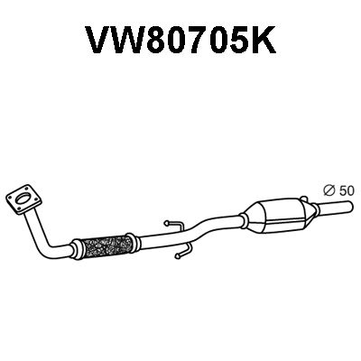 VENEPORTE katalizatoriaus keitiklis VW80705K