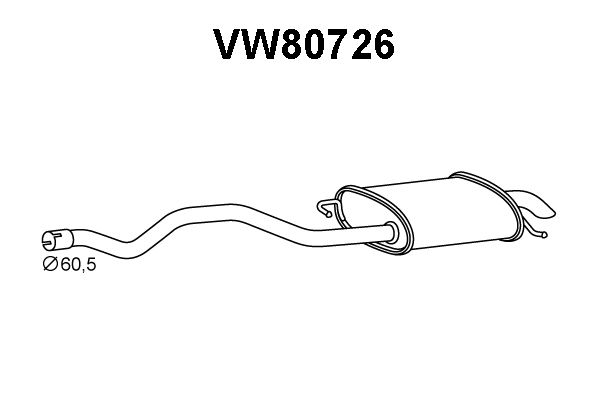 VENEPORTE galinis duslintuvas VW80726