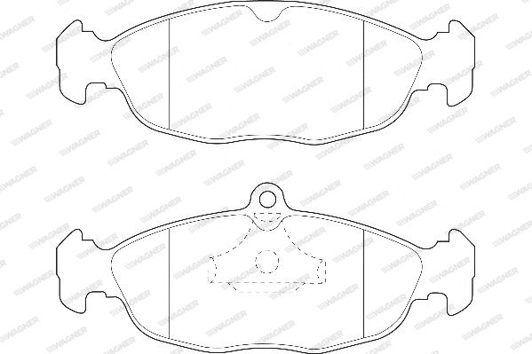WAGNER Комплект тормозных колодок, дисковый тормоз WBP20547A