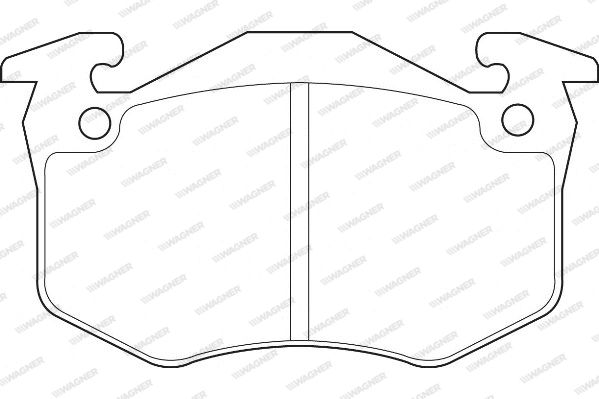 WAGNER Комплект тормозных колодок, дисковый тормоз WBP20634A