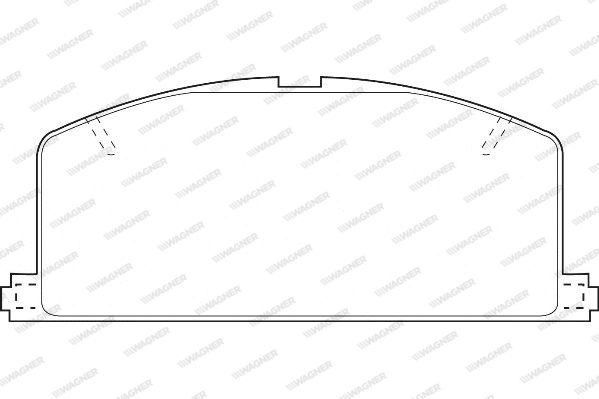 WAGNER Комплект тормозных колодок, дисковый тормоз WBP20870A