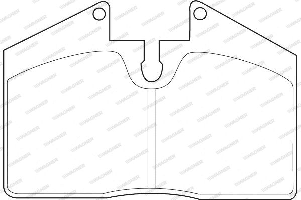 WAGNER Комплект тормозных колодок, дисковый тормоз WBP20877A