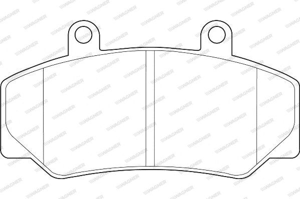 WAGNER Комплект тормозных колодок, дисковый тормоз WBP21232A