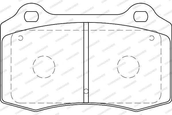 WAGNER Комплект тормозных колодок, дисковый тормоз WBP21381B