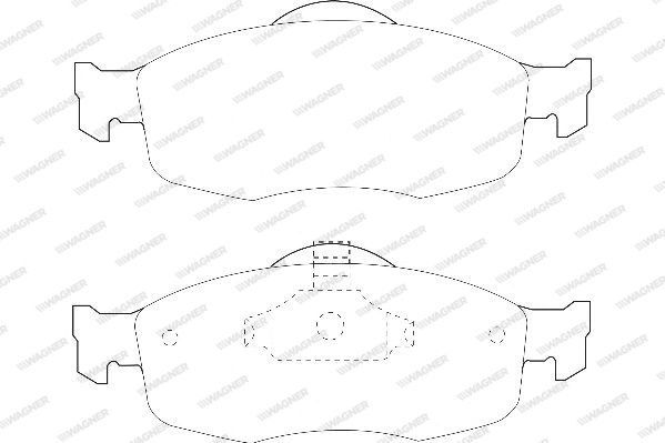 WAGNER Комплект тормозных колодок, дисковый тормоз WBP21394A