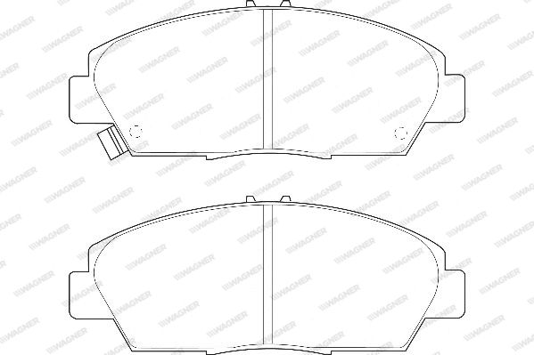 WAGNER Комплект тормозных колодок, дисковый тормоз WBP21497A