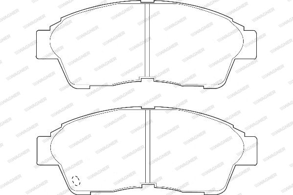 WAGNER Комплект тормозных колодок, дисковый тормоз WBP21601A