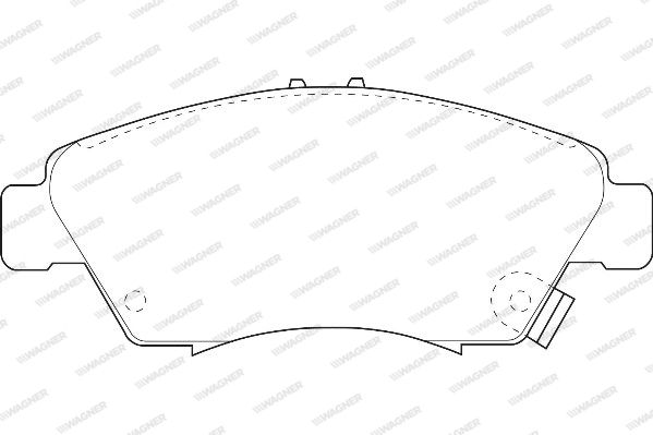 WAGNER Комплект тормозных колодок, дисковый тормоз WBP21694A