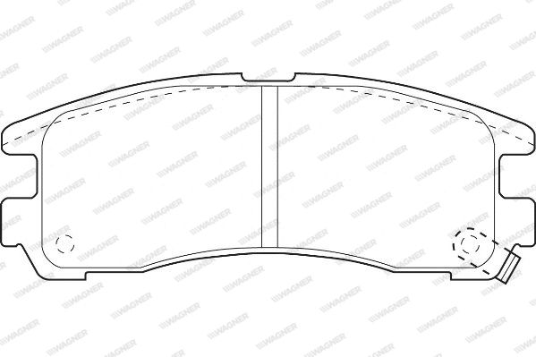 WAGNER Комплект тормозных колодок, дисковый тормоз WBP21706A