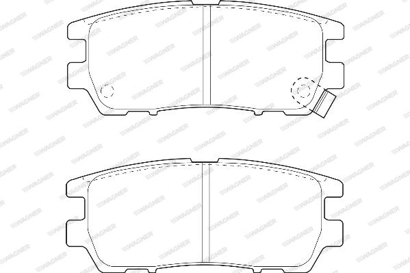 WAGNER Комплект тормозных колодок, дисковый тормоз WBP21840A