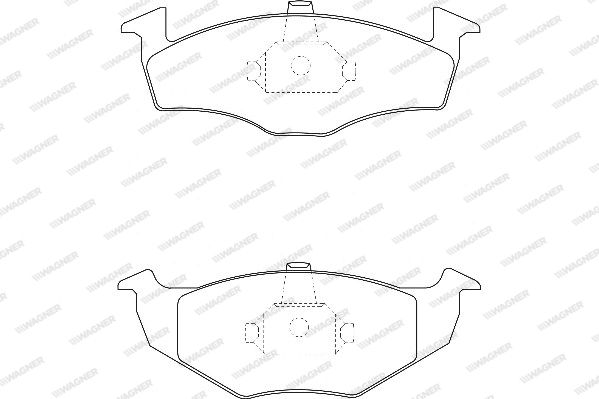 WAGNER Комплект тормозных колодок, дисковый тормоз WBP21866A