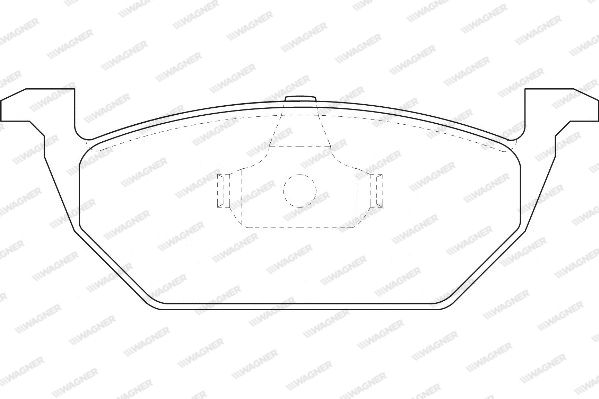 WAGNER Комплект тормозных колодок, дисковый тормоз WBP23130B