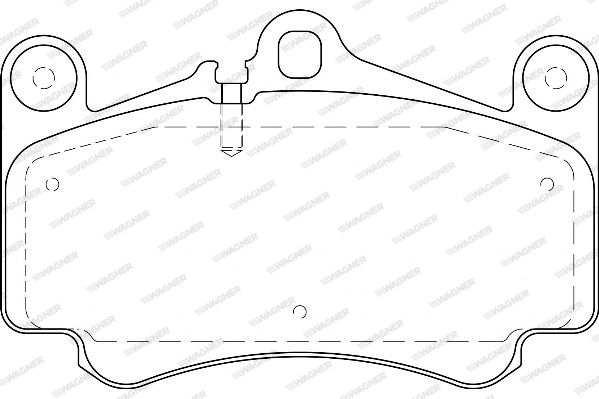 WAGNER Комплект тормозных колодок, дисковый тормоз WBP23139A