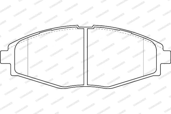 WAGNER Комплект тормозных колодок, дисковый тормоз WBP23241A