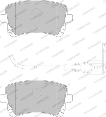WAGNER Комплект тормозных колодок, дисковый тормоз WBP23326A