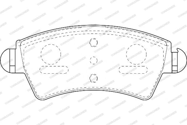 WAGNER Комплект тормозных колодок, дисковый тормоз WBP23332A