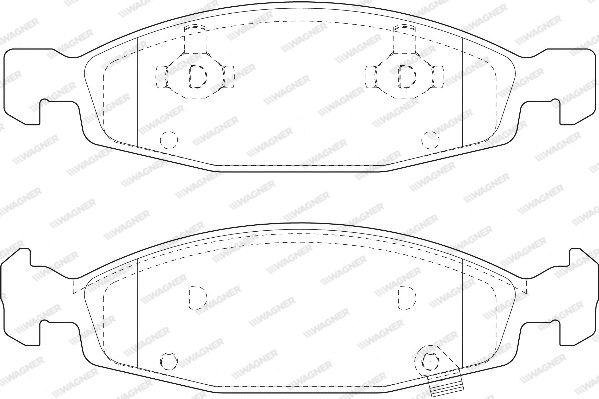 WAGNER Комплект тормозных колодок, дисковый тормоз WBP23336A