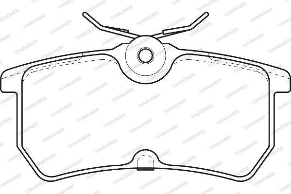 WAGNER Комплект тормозных колодок, дисковый тормоз WBP23353A