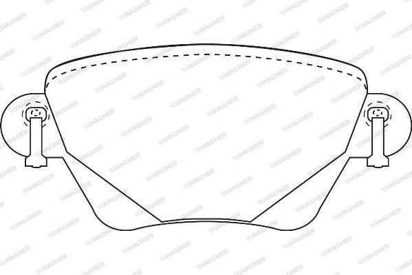 WAGNER Комплект тормозных колодок, дисковый тормоз WBP23557A