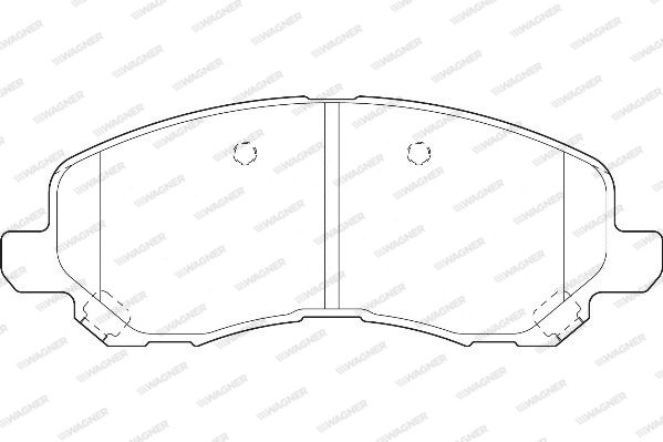 WAGNER Комплект тормозных колодок, дисковый тормоз WBP23584A