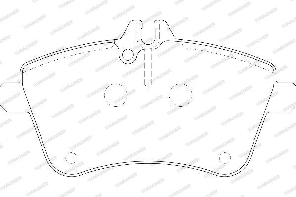 WAGNER Комплект тормозных колодок, дисковый тормоз WBP23881A
