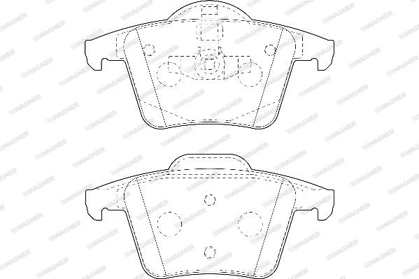 WAGNER Комплект тормозных колодок, дисковый тормоз WBP24011A