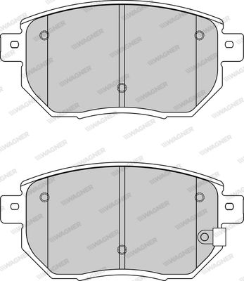 WAGNER Комплект тормозных колодок, дисковый тормоз WBP24056A