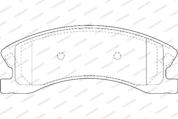 WAGNER Комплект тормозных колодок, дисковый тормоз WBP24083A