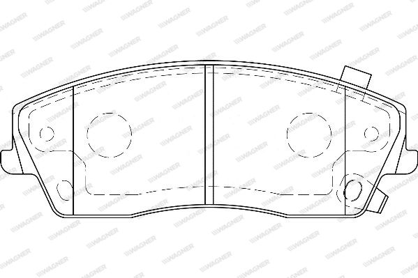 WAGNER Комплект тормозных колодок, дисковый тормоз WBP24166A