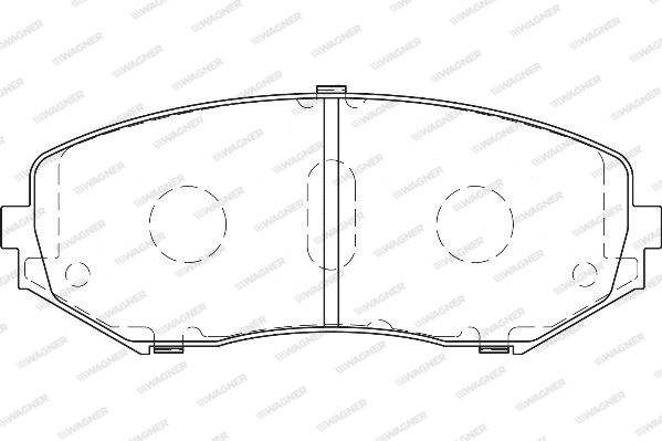 WAGNER Комплект тормозных колодок, дисковый тормоз WBP24346A