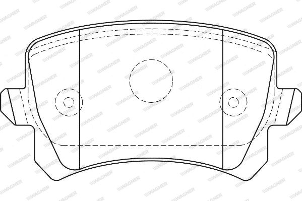 WAGNER Комплект тормозных колодок, дисковый тормоз WBP24483B