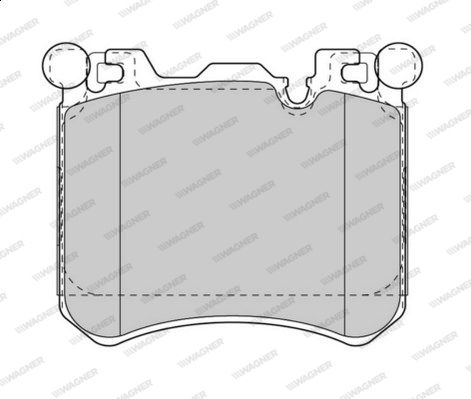 WAGNER Комплект тормозных колодок, дисковый тормоз WBP24524A