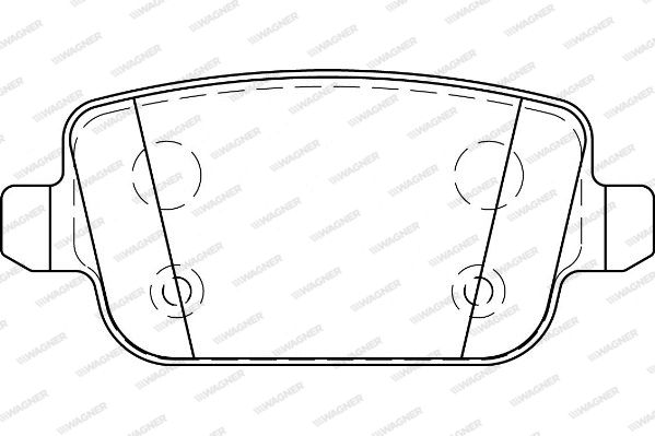 WAGNER Комплект тормозных колодок, дисковый тормоз WBP24537B