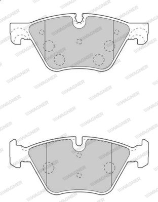 WAGNER Комплект тормозных колодок, дисковый тормоз WBP24697A