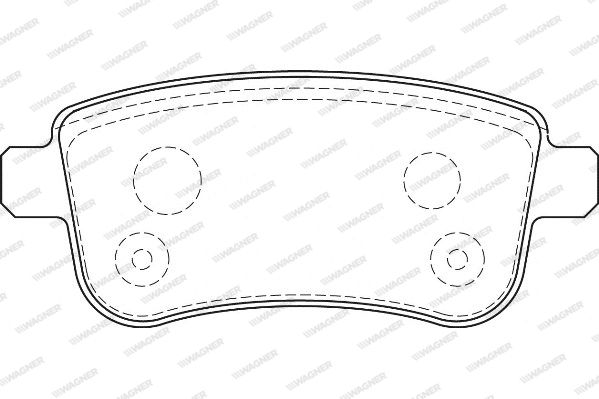WAGNER Комплект тормозных колодок, дисковый тормоз WBP24820A