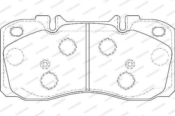 WAGNER Комплект тормозных колодок, дисковый тормоз WBP29122A
