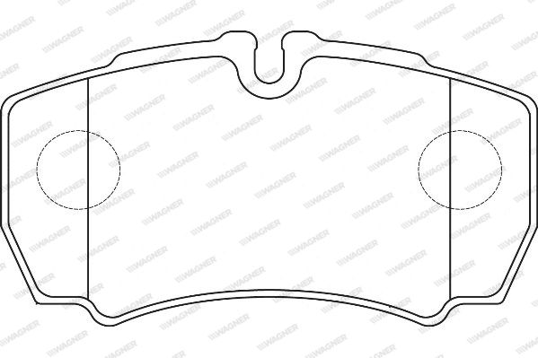 WAGNER Комплект тормозных колодок, дисковый тормоз WBP29123B
