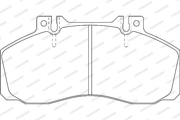 WAGNER Комплект тормозных колодок, дисковый тормоз WBP29835A