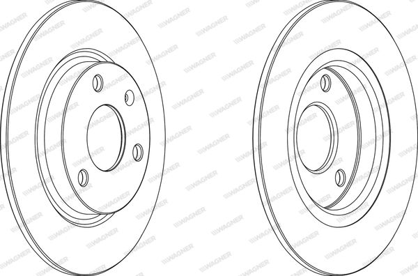WAGNER Тормозной диск WGR0132-1
