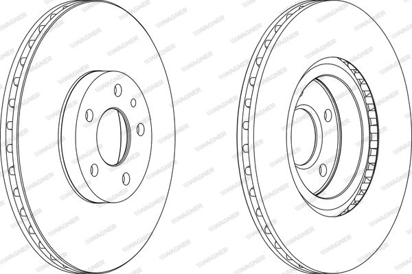 WAGNER Тормозной диск WGR0156-1