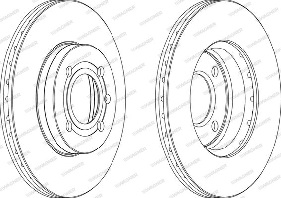 WAGNER Тормозной диск WGR0207-1