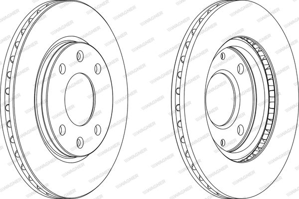 WAGNER stabdžių diskas WGR0214-1