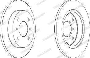 WAGNER Тормозной диск WGR0267-1