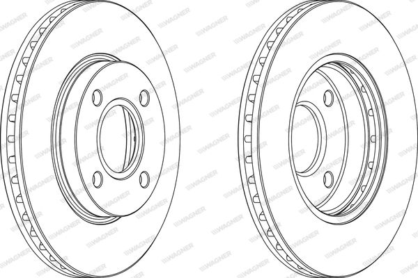 WAGNER Тормозной диск WGR0364-1