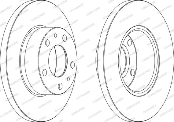 WAGNER Тормозной диск WGR0758-1