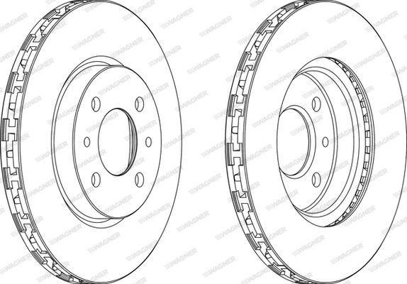 WAGNER Тормозной диск WGR0762-1
