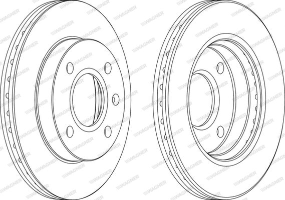 WAGNER Тормозной диск WGR0766-1