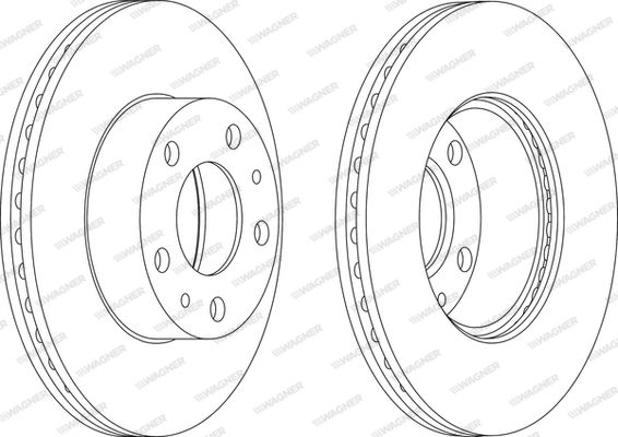 WAGNER Тормозной диск WGR0767-1