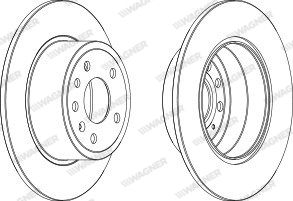 WAGNER Тормозной диск WGR0811-1
