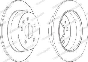 WAGNER Тормозной диск WGR0861-1